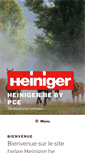 Mobile Screenshot of heiniger.be